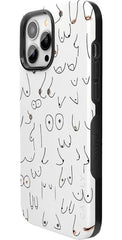 I'm With Her | Black & White Boobs Case