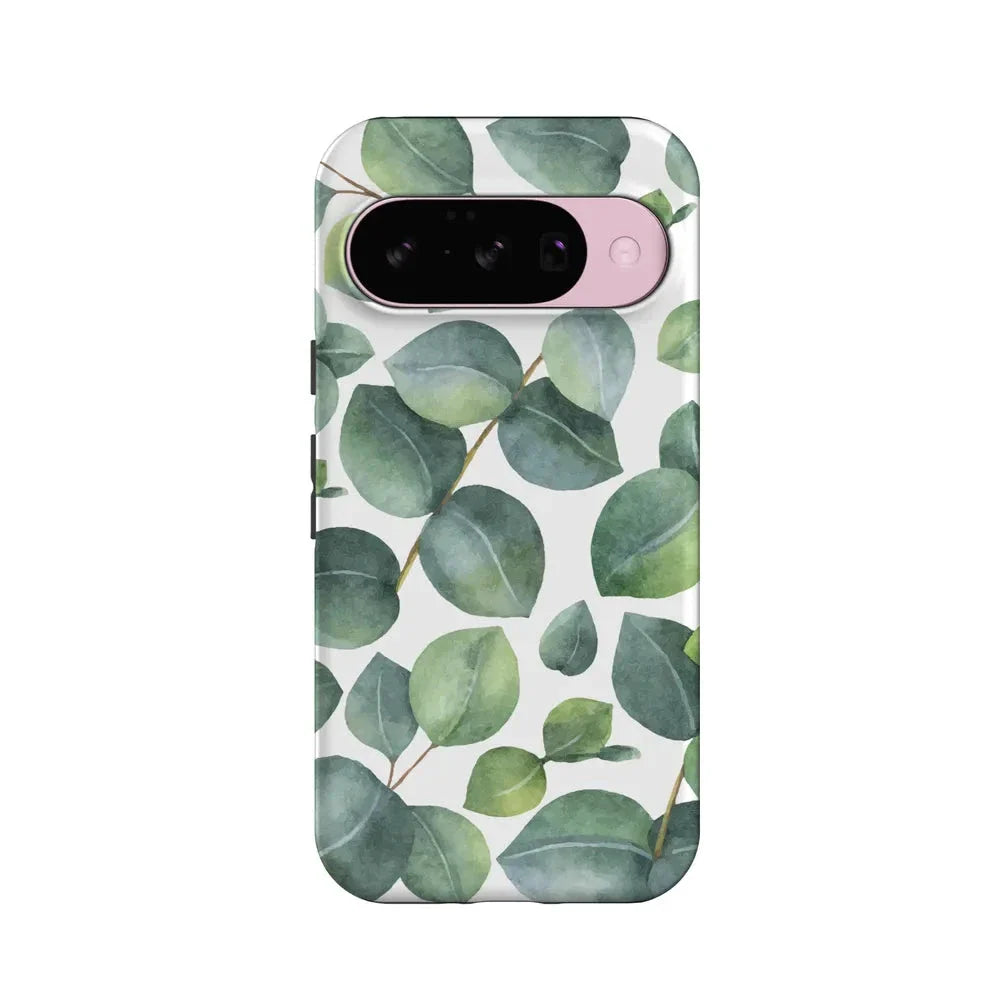 Leaf Me Alone | Green Floral Print Google Pixel Case