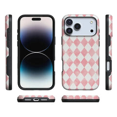Queen of Diamonds | Pink Watercolor Case