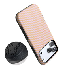 Stripes and the City | Orange & Pink Pinstripe Case