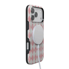 Queen of Diamonds | Pink Watercolor Case