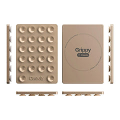 Grippy | Taupe Silicone Suction Phone Mount with MagSafe
