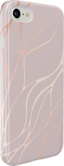 Midnight Ride | Pink and Gold Metallic Waves Case