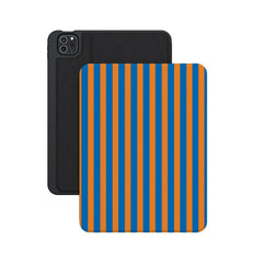 Go New York | Blue & Orange Stripes iPad Case
