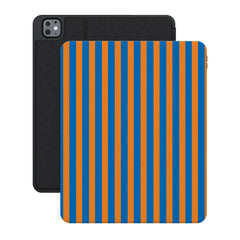 Go New York | Blue & Orange Stripes iPad Case