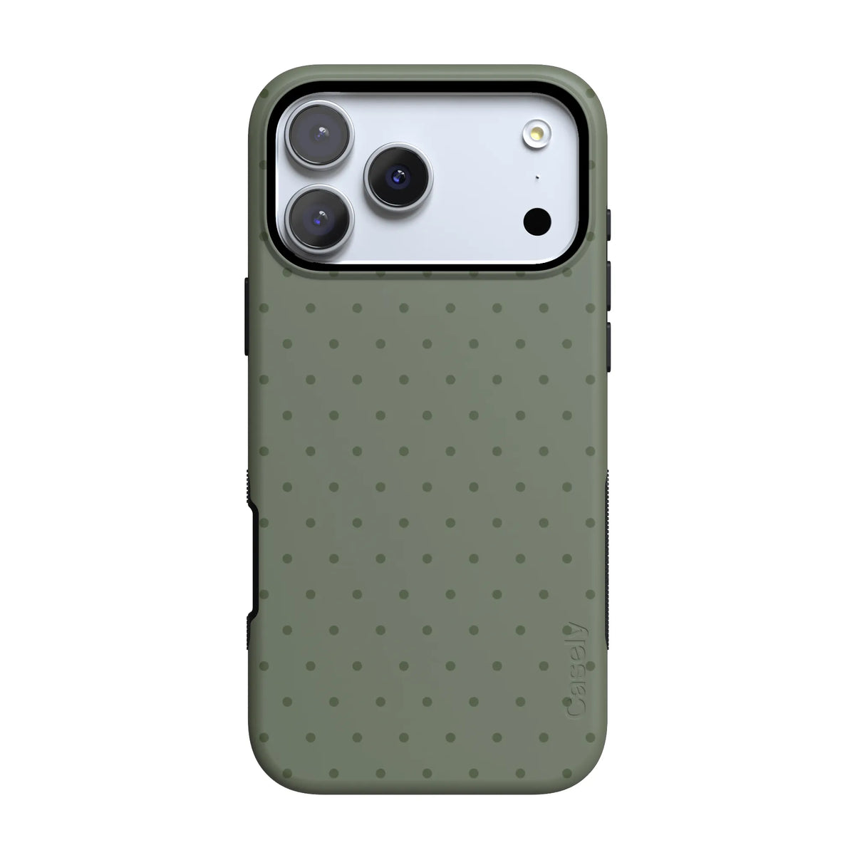 On the Dot | Olive Green Polka Dot Case