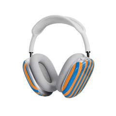 Go New York | Blue & Orange Stripes AirPods Max Case